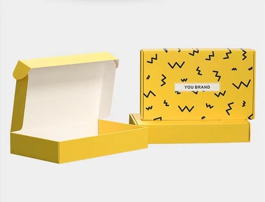 Caixas de envio onduladas pequenas onduladas da caixa de papel da laminação lustrosa biodegradável