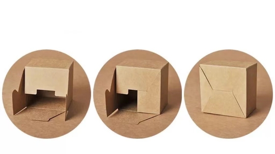 Embalagem personalizada Caixa de papel Kraft para soluções de embalagem personalizadas
