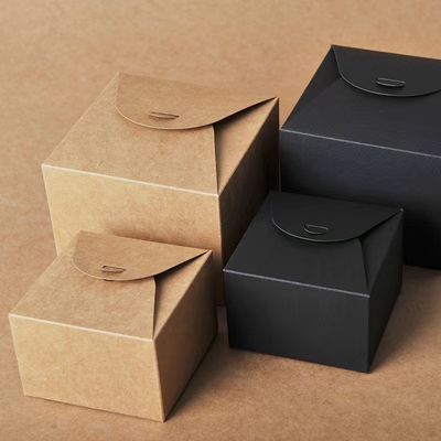 Embalagem de revestimento UV Caixa de papel Kraft personalizada para soluções de embalagem personalizadas