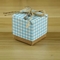 A verificação modela a caixa de presente de papel do favor do casamento da caixa quadrada 260gsm de doces de chocolate