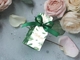 Caixa de papel do casamento do chocolate dos doces do ODM 5*5*12cm com fita