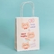 dos sacos de papel recicláveis de Kraft da cópia do urso 120gsm saco de papel de compra feito sob encomenda para o alimento