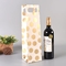 o ouro de 12.5x11x33.6CM imprimiu os sacos de papel da garrafa de vinho personalizados