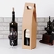 saco biodegradável do presente do vinho de 2 garrafas dos sacos de papel da garrafa de vinho de 10cm*35cm*10cm