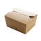 Lancheira de papel descartável do ODM do OEM da caixa da salada de massa de CMYK Pantone Kraft
