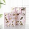 Saco de papel comercial personalizado do saco de compras floral reciclável de Kraft